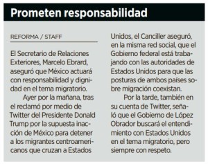 Prometen responsabilidad